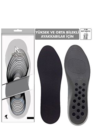 BU02 - 2 Cm Boy Uzatıcı | Gizli Topuk Yükseltici, Yastıklamalı Boy Uzatma Iç Tabanlık