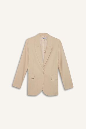 DeFacto Kruvaze Yaka Cepli Blazer Ceket E4357AX25SPBG702