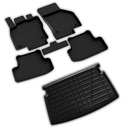 Volkswagen Golf 8 Otomatik Ferrous 4D Paspas ve Üst 3D Bagaj Havuzu 2021 ve Üstü