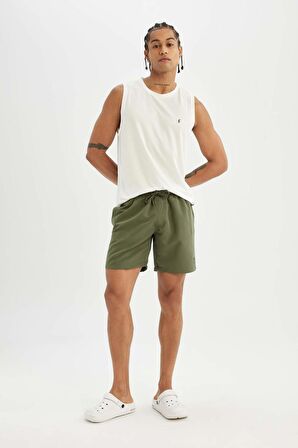 DeFacto Regular Fit Kısa Boy Deniz Şortu D4073AX24HSKH172