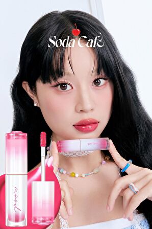 Kalıcı, Parlak Pigmentli Peripera Ink Mood Glowy Tint (#25 Hot Strawberry) (Soda Cafe)