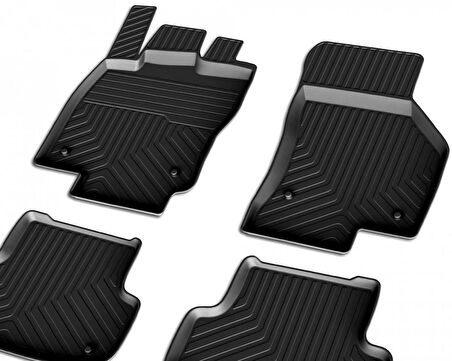 Audi A3 Ferrous 4D Havuzlu Kauçuk Paspas 2012 2020