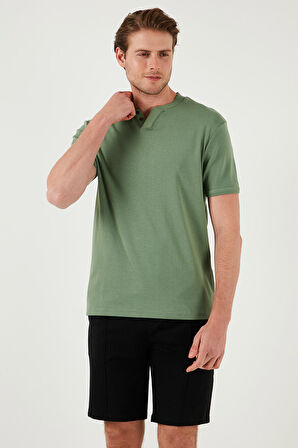 Buratti % 100 Pamuklu V Yaka Slim Fit T Shirt Erkek T SHİRT 5902122