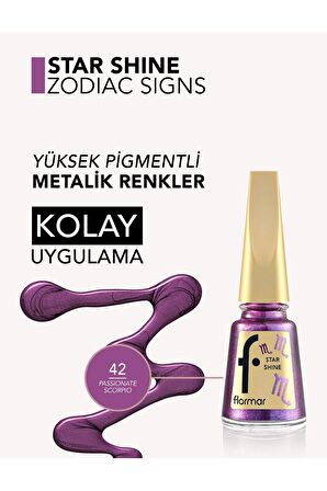 Flormar Akrep Burcu - Star Shine Yüksek Pigmentli & Parlak Bitişli Metalik Oje