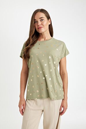 DeFacto Regular Fit Bisiklet Yaka Kısa Kollu Tişört D4104AX24AUKH271