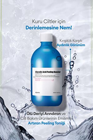Glikolik Asit İçeren Peeling Etkili Tonik 120ml APIEU Glycolic Acid Peeling Booster