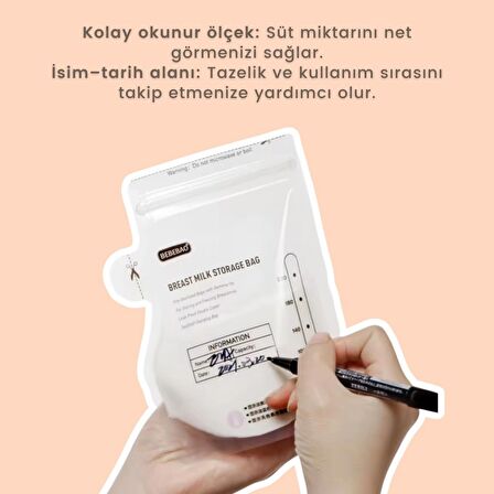 Bebebao Anne Sütü Saklama Poşeti 200 ml 30'lu