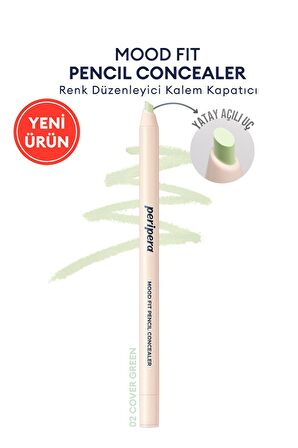 Renk Düzenleyici Kalem Kapatıcı Yeşil Renk PERIPERA Mood Fit Pencil Concealer 002 Cover Green