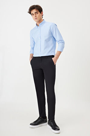 2'li Pamuklu Kolay Ütülenebilir Slim Fit Dar Kesim Oxford Gömlek Paketi