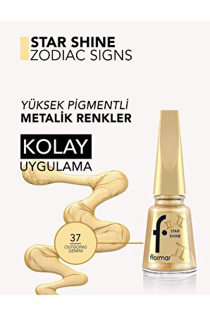 Flormar İkizler Burcu - Star Shine Yüksek Pigmentli & Parlak Bitişli Metalik Oje