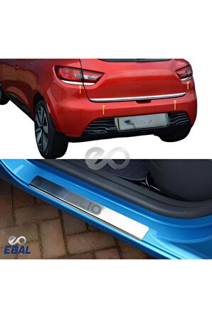 Renault Clio 4 hb krom aksesuar seti 8 ürün 29 parça 2012-2018 Arası P.Çelik