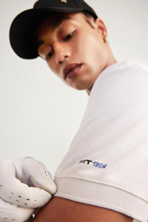 DeFactoFit Slim Fit Dar Kesim Sporcu Kısa Kollu Pike Polo Tişört