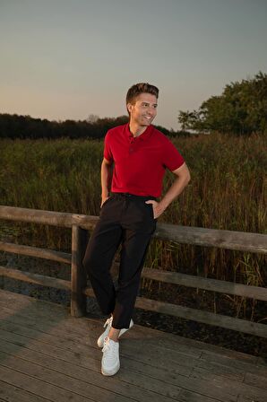 Erkek Beli Lastikli Baggy Pantolon