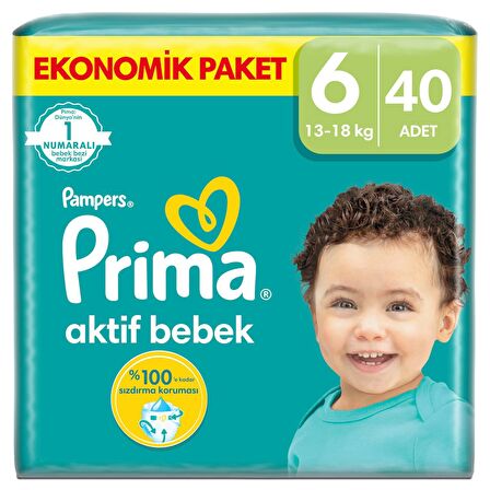 Prima Aktif Bebek Fırsat Paketi Ext.Large No:6 40L