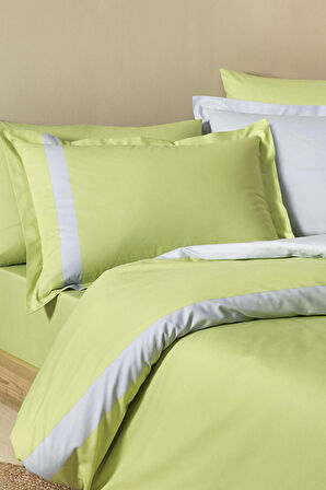 Özdilek Colour Stripe Çift Kişilik Nevresim Takımı Yeşil