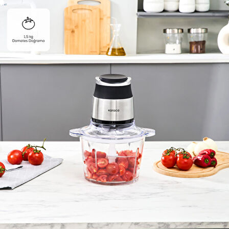 Karaca Megablend 3L Ultra Geniş Cam Hazneli İnox Doğrayıcı