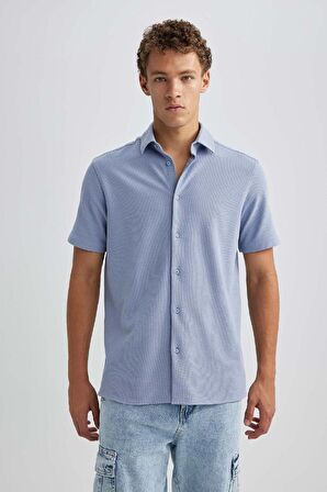 DeFacto Regular Fit Kısa Kollu Gömlek B4687AX23HSBE524