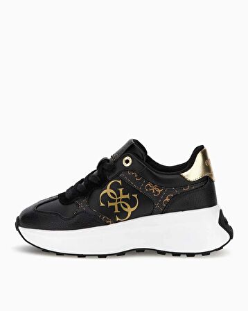 Guess Kadın Siyah Luckeı 4G Logolu Sneaker