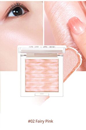 Mikro İnci Taneciklerle Yoğun Işıltı Sağlayan Highlighter Clio Prism Highlighter (02 Fairy Pink)