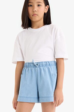 DeFacto Kız Çocuk Jean Şort B6574A825SMNM39