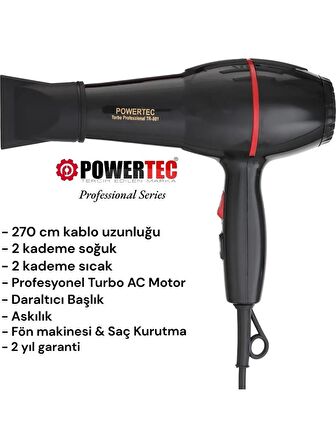 Powertec Tr-801 Fön Makinesi