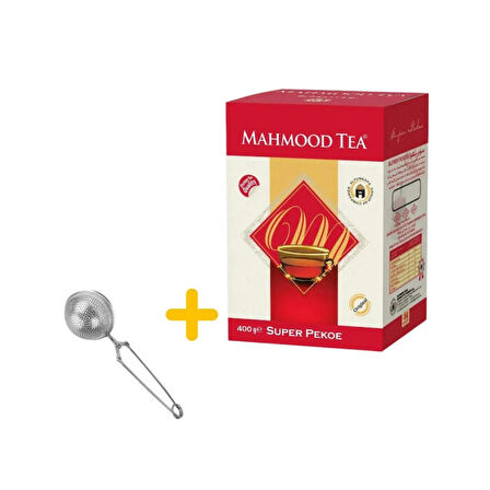 Mahmood Tea Seylan Pekoe Dökme Çay 400 gr Ve Küre Tasarımlı Silver Çay Süzgeci