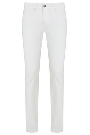Beyaz Slim Fit Spor Pantolon | 33