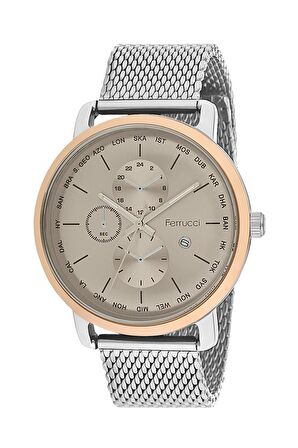 Ferrucci Unisex Kol Saati 8FM1310 Metal Gümüş