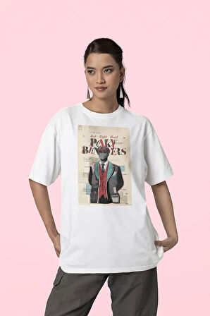 Red Right Hand Tasarım Peaky Blinders Baskılı Unisex Oversize Tişört