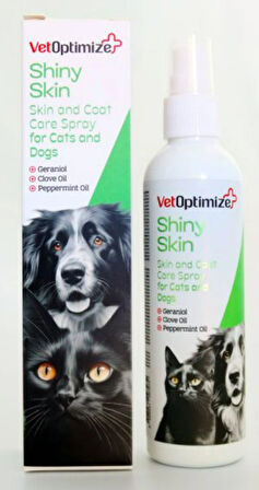 VetOptimize Shiny Skin (Kedi ve Köpekler İçin Deri ve Tüy Bakım Spreyi) 100 ML