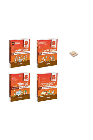 LGS 8. Sınıf Konu Anlatımlı Alıştırmalı Matematik Fen Türkçe ve Sosyal Soru Bankası 4lü Set