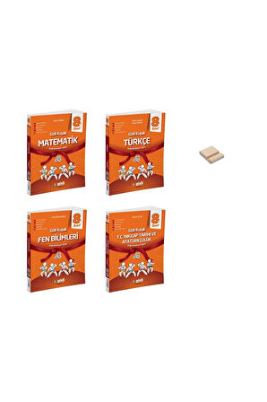 LGS 8. Sınıf Gizli Kuşak Matematik Fen Türkçe ve Sosyal Değerlendirme Föyleri (Deneme) 4lü Set