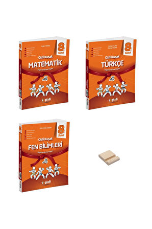 LGS 8. Sınıf Gizli Kuşak Matematik Fen Bilimleri ve Türkçe Değerlendirme Föyleri (Deneme) 3lü Set