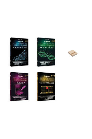 LGS 8. Sınıf Tam Ölçme Etkinlikli Matematik Fen Türkçe ve İnkılap 4lü Set Soru Bankası
