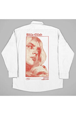 Billie Eilish Baskılı Unisex Şarkıcı Gömlek