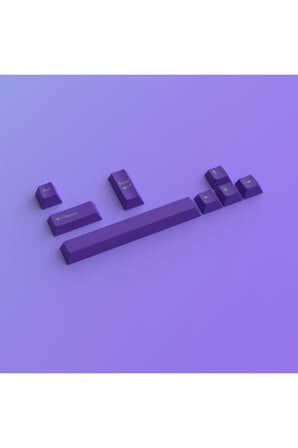 8 Tuşlu Mor Keycaps Tuş Takımı Tüm Mekanik ve Manyetik Klavyeler için Uygundur
