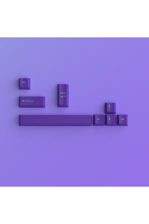 8 Tuşlu Mor Keycaps Tuş Takımı Tüm Mekanik ve Manyetik Klavyeler için Uygundur