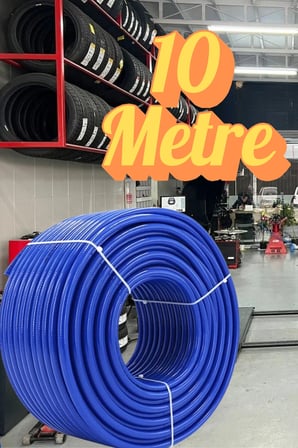 (10 METRE) Kompresör Hava Hortumu 8 mm Termo Hortum Mavi Thermo Hortum Basınca Dayanıklı Hortum