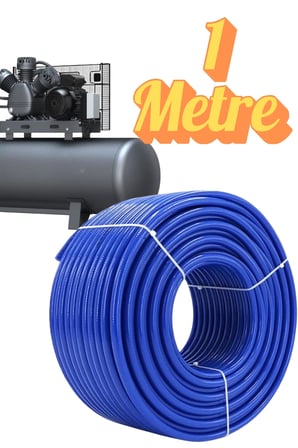 (1 METRE) Kompresör Hava Hortumu 8 mm Termo Hortum Mavi Thermo Hortum Basınca Dayanıklı Hortum