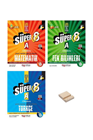 LGS 8. Sınıf Yeni Nesile Geçiş A Matematik Fen ve Türkçe 3lü Set Soru Bankası