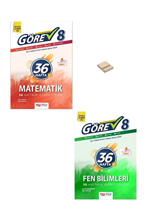 LGS 8. Sınıf Matematik ve Fen Bilimleri 36 Haftalık Görev Föyleri