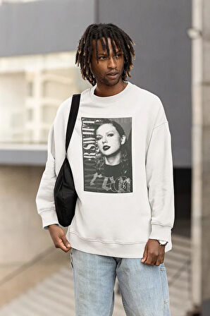 Taylor Swift Red Baskılı Unisex Oversize Şarkıcı Sweatshirt