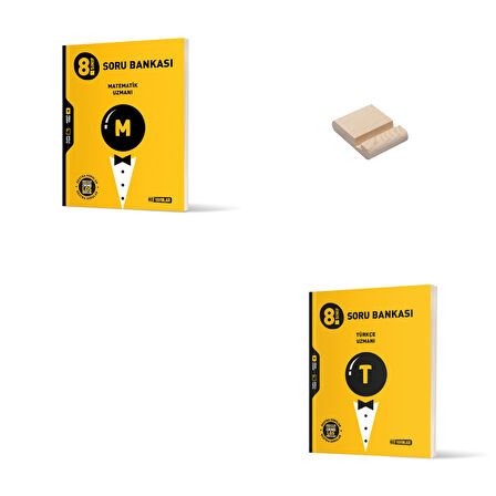 LGS 8. Sınıf Uzman Matematik ve Türkçe Soru Bankası Yeni + Telefon Standı