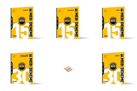 Hız LGS 8. Sınıf Matematik Fen Türkçe İnkılap ve İngilice MEB Uyumlu Deneme Sınavı 5li Set 