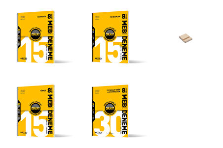 Hız LGS 8. Sınıf Matematik Fen Türkçe ve İnkılap MEB Uyumlu Deneme Sınavı 4lü Set 