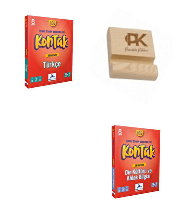 Paraf LGS 8. Sınıf Kontak Türkçe ve Din Kültürü Konu Takip Denemeleri + Telefon Standı