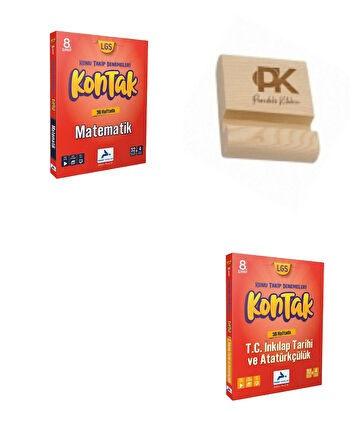 Paraf LGS 8. Sınıf Kontak Matematik ve İnkılap Konu Takip Denemeleri +Telefon Standı 