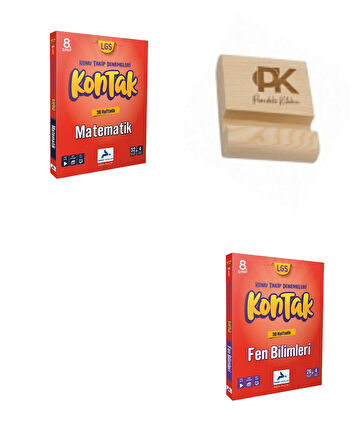 Paraf LGS 8. Sınıf Kontak Matematik ve Fen Bilimleri Konu Takip Denemeleri + Telefon Standı
