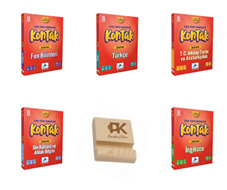 Paraf LGS 8. Sınıf Kontak Fen Türkçe İnkılap Din ve İngilizce Konu Takip Denemeleri 5li Set 