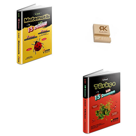 Aydın LGS 8. Sınıf Matematik ve Türkçe 15li Deneme + Telefon Standı